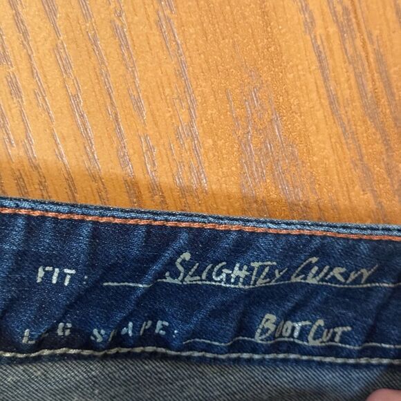 Eddie Bauer Women’s Denim Slightly Curvy Boot Cut Jean Size 12 Petite - Picture 4 of 9